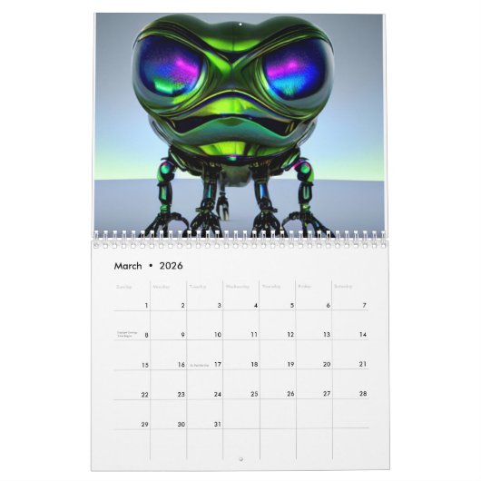 Alien Kalender (Mär 2026)