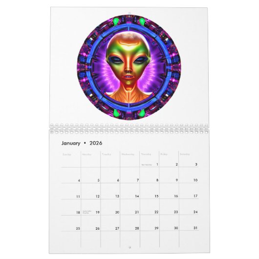 Alien Kalender (Jan 2026)