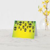 Alien Karte (Gelbe Blume)