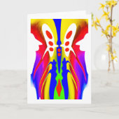 Alien Karte (Gelbe Blume)