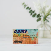 Alien-Karte Visitenkarte (Stehend Vorderseite)