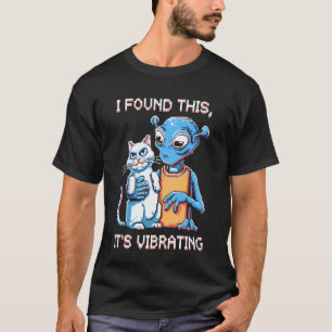 Alien-Katze-Pixel-Retro-SciFi-Humor 3 T-Shirt