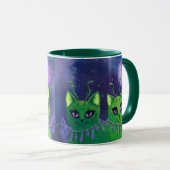 Alien-Katzen-Raum-Katzen-Galaxie-Astralkunst-Tasse Tasse (VorderseiteRechts)