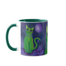 Alien-Katzen-Raum-Katzen-Galaxie-Astralkunst-Tasse