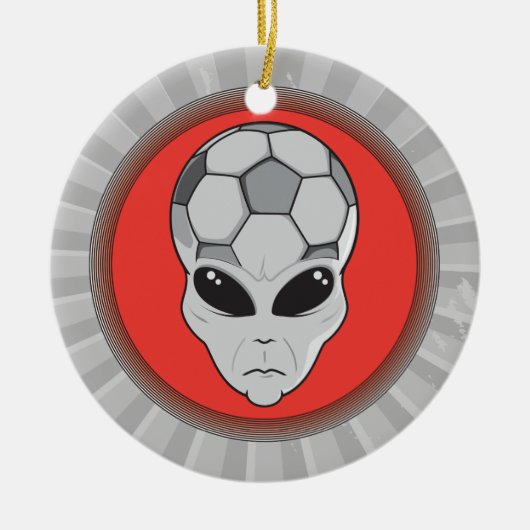 Alien Keramik Ornament (Vorne)