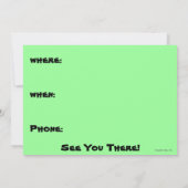 Alien Kilroy Einladungen (Rückseite)