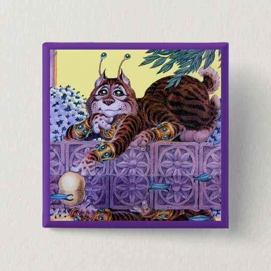 Alien Kitty Button (Vorderseite)