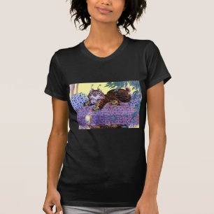 Alien Kitty Damen Dunkles T-Shirt