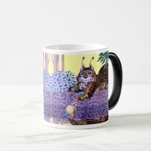 Alien Kitty Morphing Tasse (VorderseiteRechts)