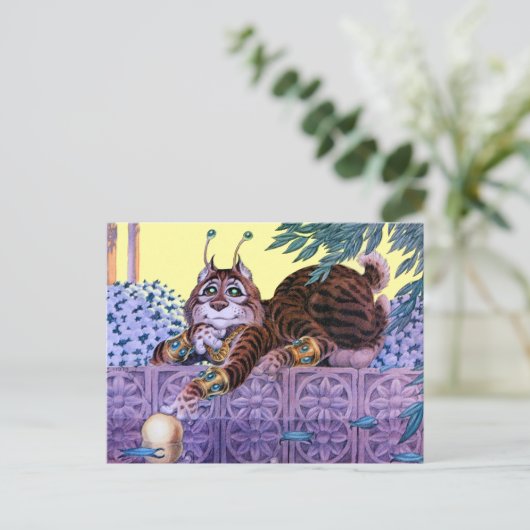 Alien Kitty Postcard Postkarte (Stehend Vorderseite)