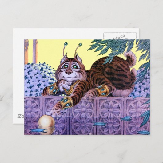 Alien Kitty Postcard Postkarte (Vorne/Hinten)