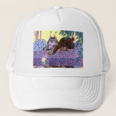 Alien Kitty Truckerkappe (Vorderseite)