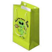 Alien Kleine Geschenktüte (Vorderseite Schrägansicht)
