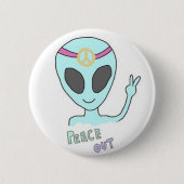 Alien-Knopf Button (Vorderseite)