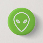 Alien-Knopf Button (Vorderseite)