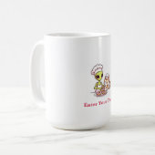 Alien-Koch-Katze-Donut-Kawaii-Design Kaffeetasse (Vorderseite Links)
