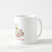 Alien-Koch-Katze-Donut-Kawaii-Design Kaffeetasse (VorderseiteRechts)