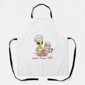 Alien-Koch-Katze-Donut-Kawaii-Design Schürze (Vorderseite)