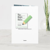 Alien komischer Typ Frage ist es nur ich Personali Karte (Rückseite)