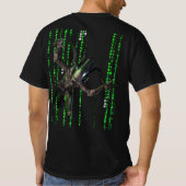 ALIEN KOMMT FÜR DICH MATRIX T-Shirt (Rückseite)