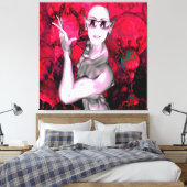 Alien Kontakt Leinwanddruck (Insitu (Schlafzimmer))