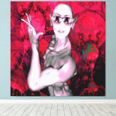 Alien Kontakt Leinwanddruck (Insitu (Holzboden))