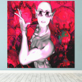 Alien Kontakt Leinwanddruck (Insitu (Holzboden))