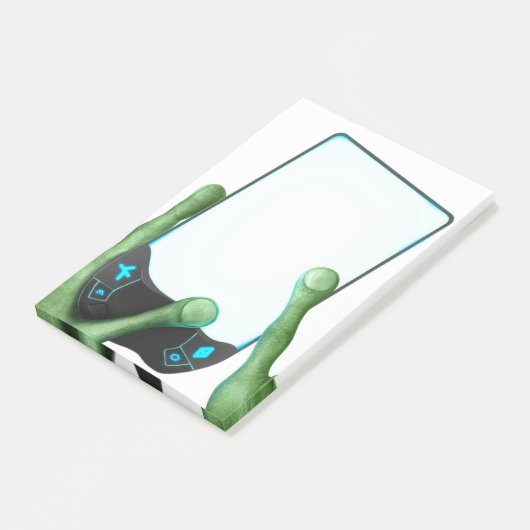 Alien Kontakt Post-it Klebezettel (angewinkelt)