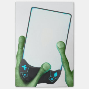 Alien-Kontakt Post-it Klebezettel