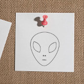 Alien Kontur Rubber Briefmarke Gummistempel