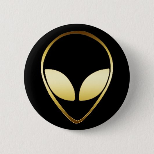 ALIEN-KOPF BUTTON (Vorderseite)
