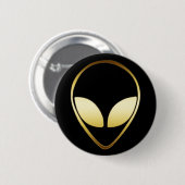 ALIEN-KOPF BUTTON (Vorne & Hinten)