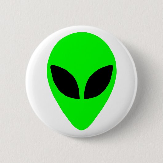 Alien-Kopf Button (Vorderseite)