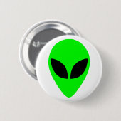 Alien-Kopf Button (Vorne & Hinten)