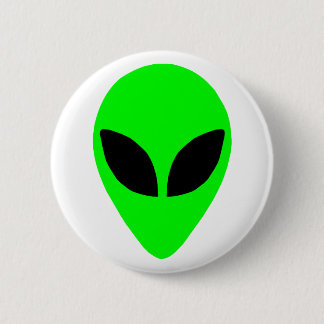 Alien-Kopf Button