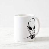 Alien-Kopf Kaffeetasse (VorderseiteRechts)