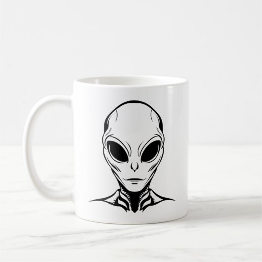 Alien-Kopf Kaffeetasse (Links)