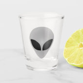Alien-Kopf Schnapsglas (Vorderseite)