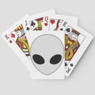 Alien Kopf Spielkarten