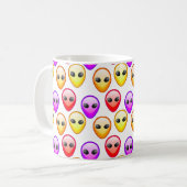 Alien-Kopf-Tasse Kaffeetasse (Vorderseite Links)