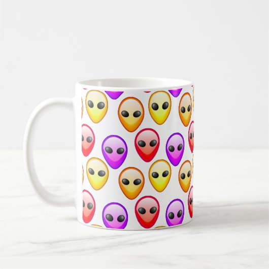 Alien-Kopf-Tasse Kaffeetasse (Links)