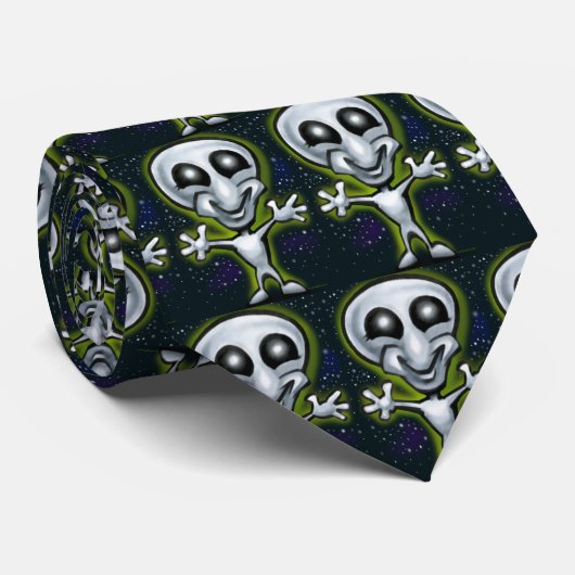 Alien Krawatte (Gerollt)