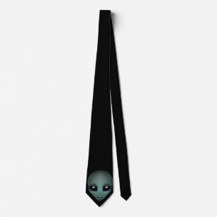 Alien Krawatte Gifts Gray Alien Necktie Alien Kuns
