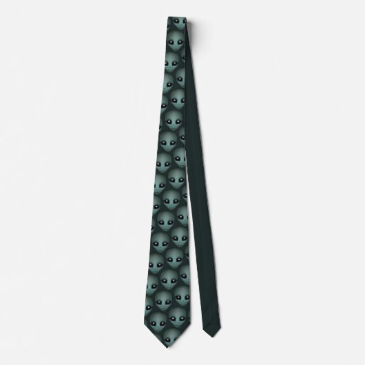 Alien Krawatte Gifts Gray Alien Necktie Alien Kuns (Vorderseite)