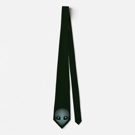 Alien Krawatte Gifts Gray Alien Necktie Alien Kuns (Vorderseite)