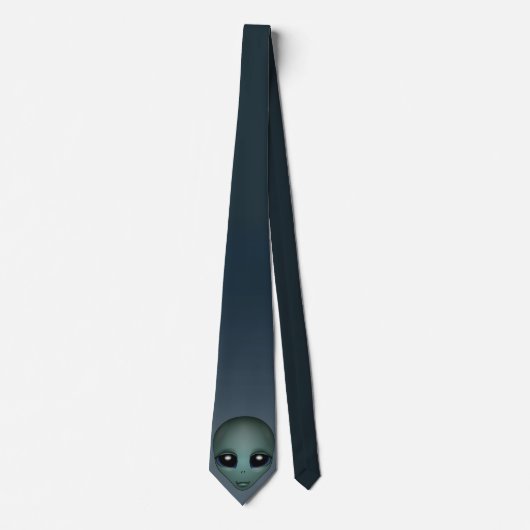 Alien Krawatte Gifts Gray Alien Necktie Alien Kuns (Vorderseite)