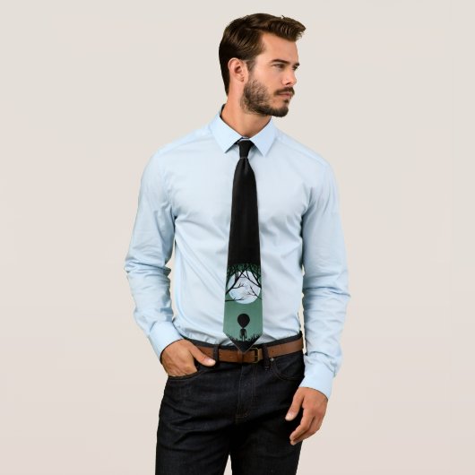 Alien Krawatte Gifts Gray Alien Necktie Alien Kuns (Beispiel)