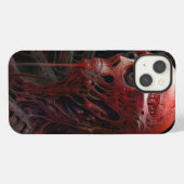 Alien-Kreatur-Sci-Fi-Horror-Kunst iPhone Hülle (Rückseite (Horizontal))