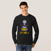 Alien Kryptowährungsbitcoin 5 T-Shirt (Vorne ganz)