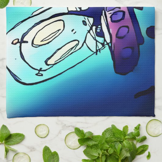 Alien Küchentuch (Gefaltet)